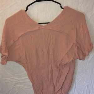 Blush crop top